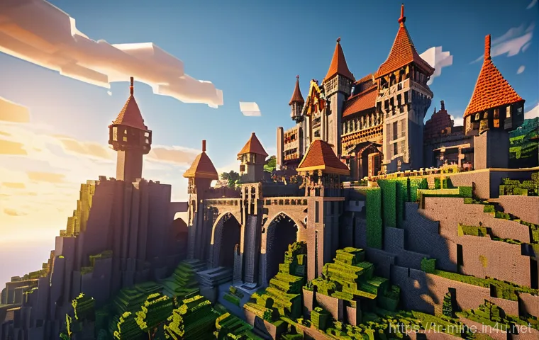 마인크래프트 크리에이티브 모드 최적화 - **Prompt:** A skilled male Minecraft builder, mid-20s, with short brown hair and wearing a comfortab...