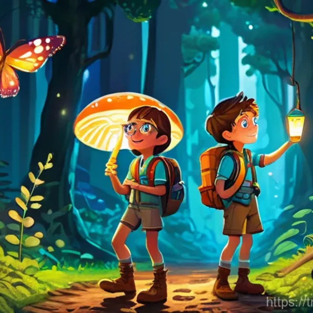 마인크래프트 클랜 운영 팁 - **Prompt 1: "Enchanted Pixel Forest Expedition"** A vibrant, whimsical scene depicting a group o...